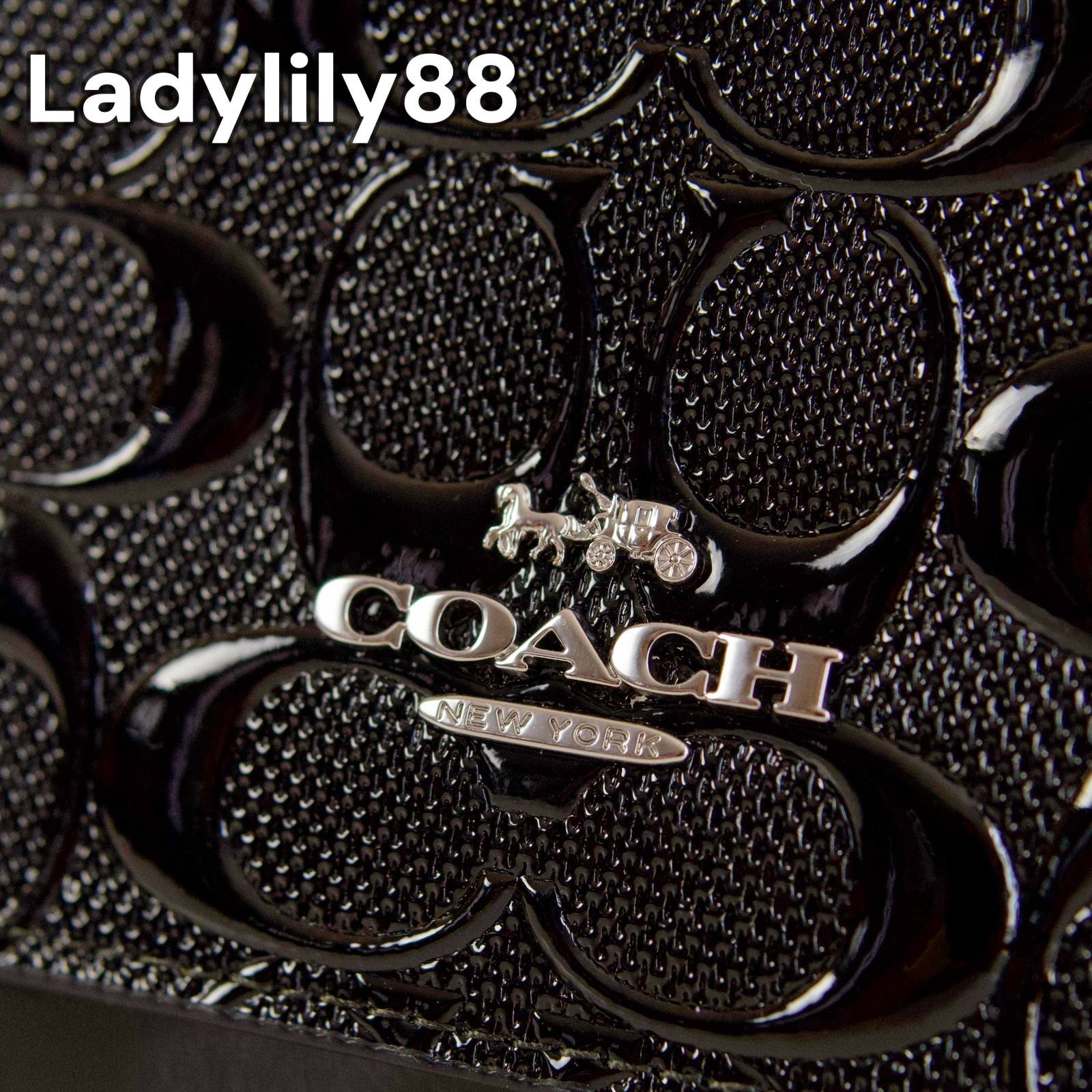 NWT Coach CDY99 Klare Crossbody Bag In Signature Patent Leather Smooth Leather