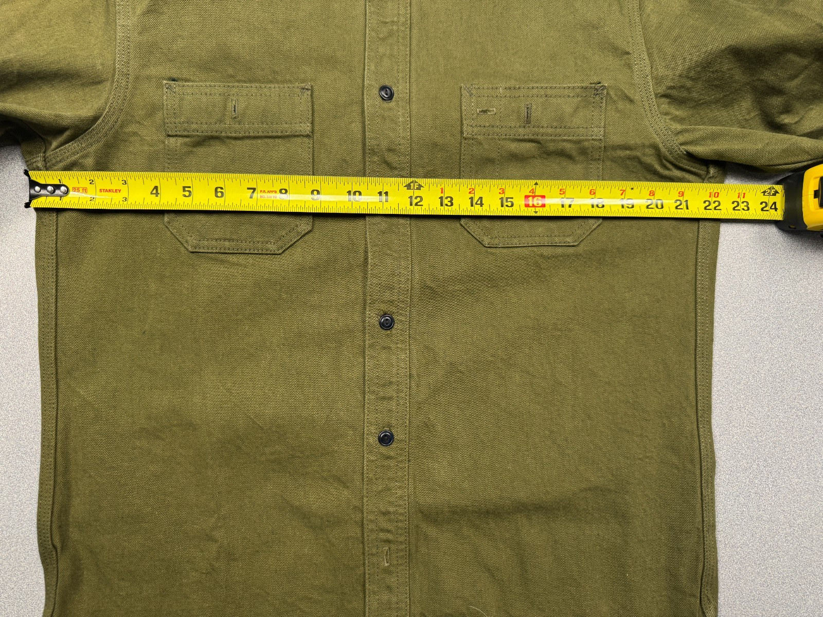 Gustin #40 Japan Olive Workshirt Slim XL