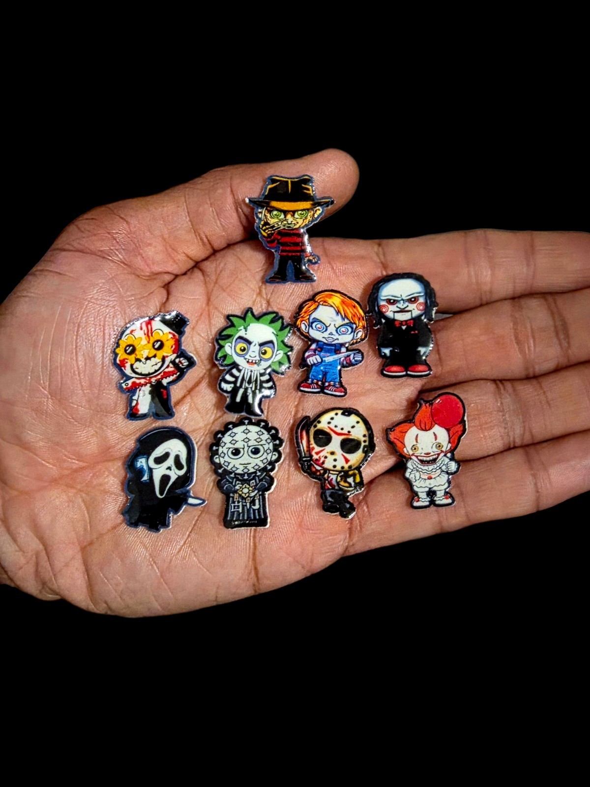 Horror Movie Halloween Iconic Shoe Charm Set