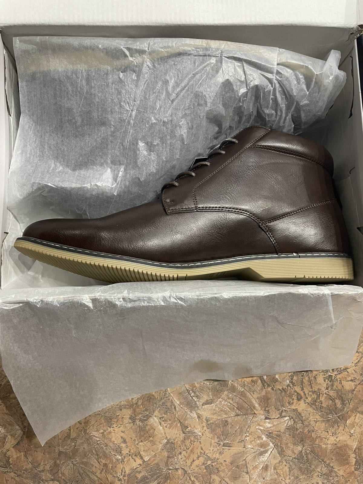 London Fog Collection Memory Foam Tyler Chukka Brown Size 13 men