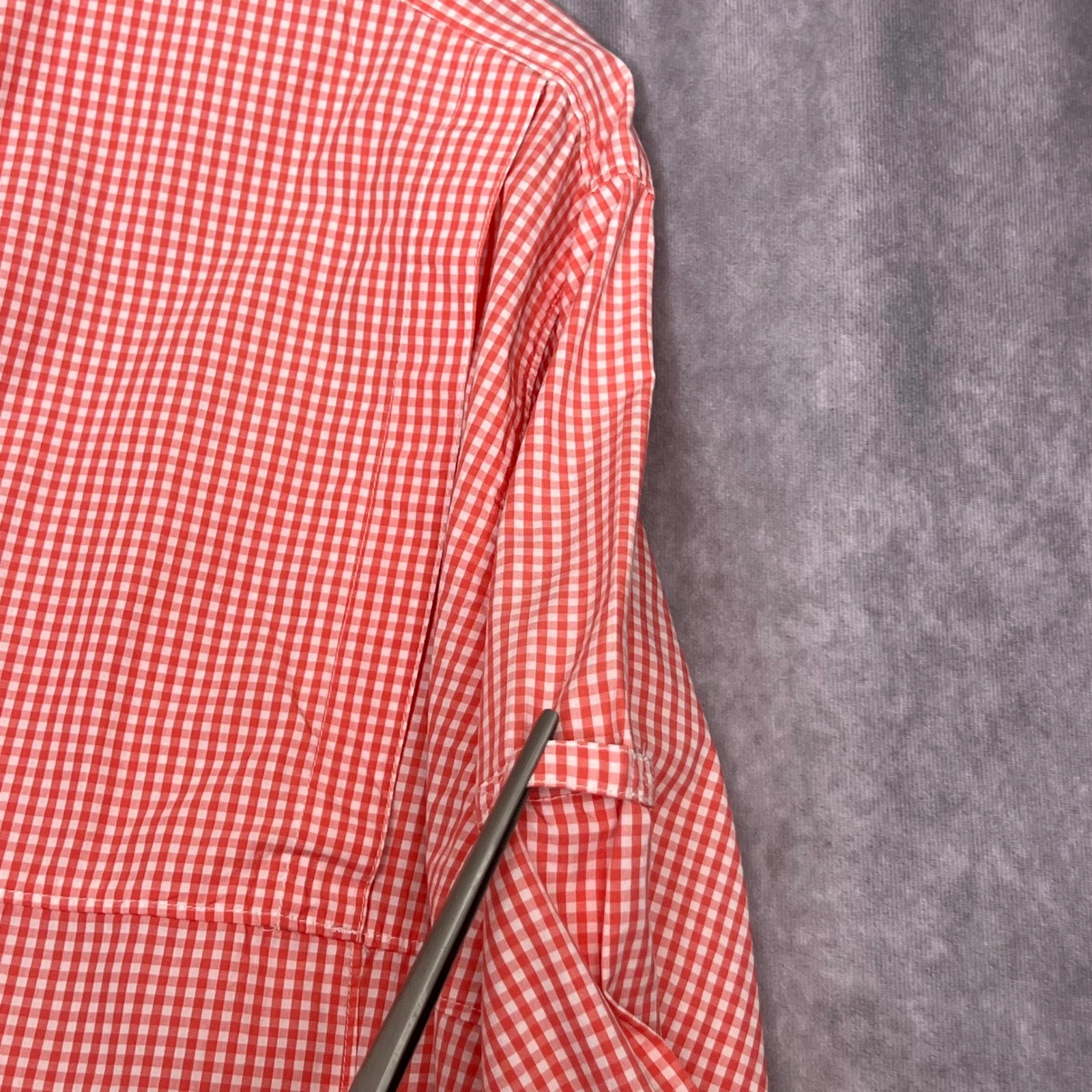 Columbia PFG Super Bonehead Fishing Shirt Mens 3X Red Gingham Plaid Vented L/S
