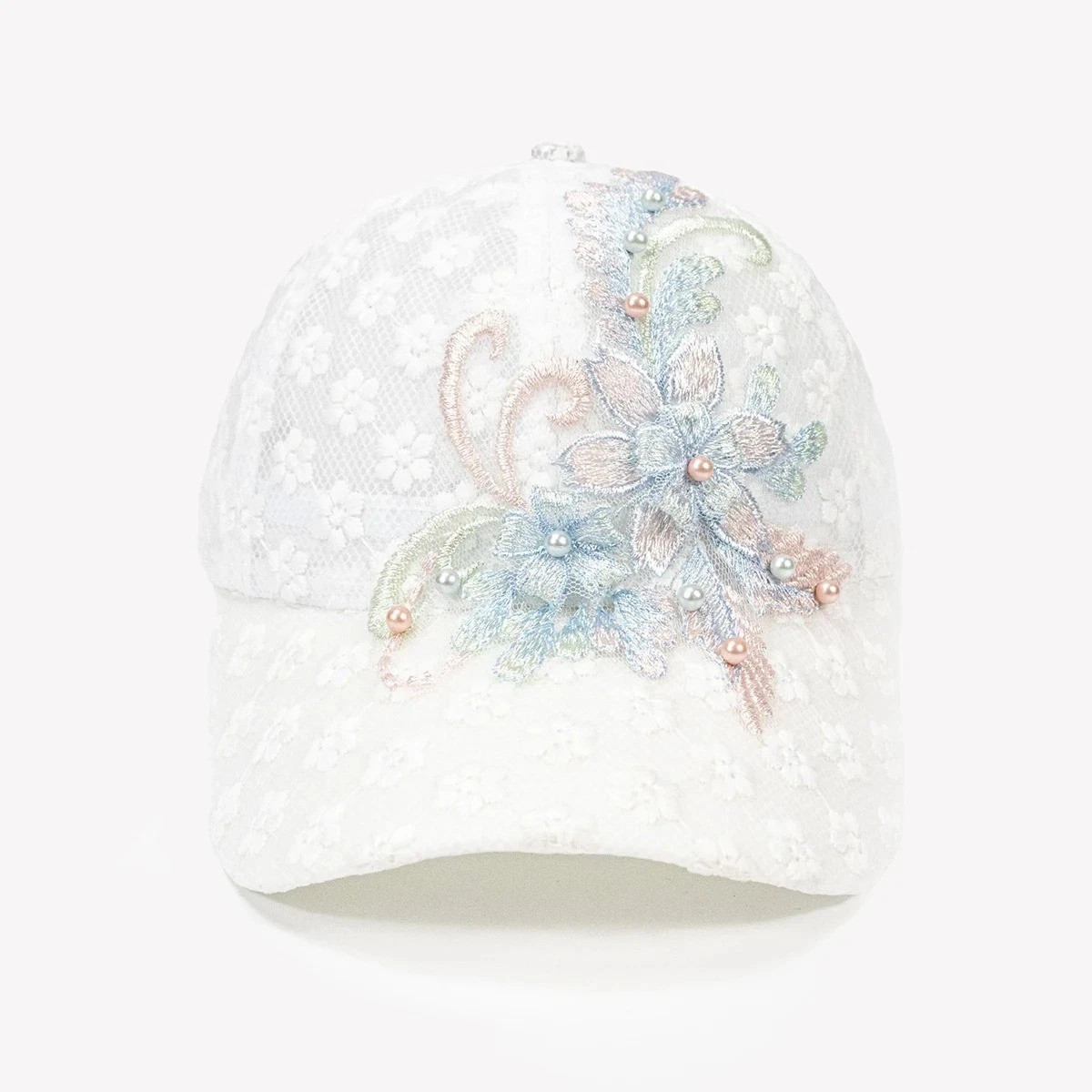 Embroidery Flowers Designer Baseball Cap Mesh Caps Women’s Fashion Hat