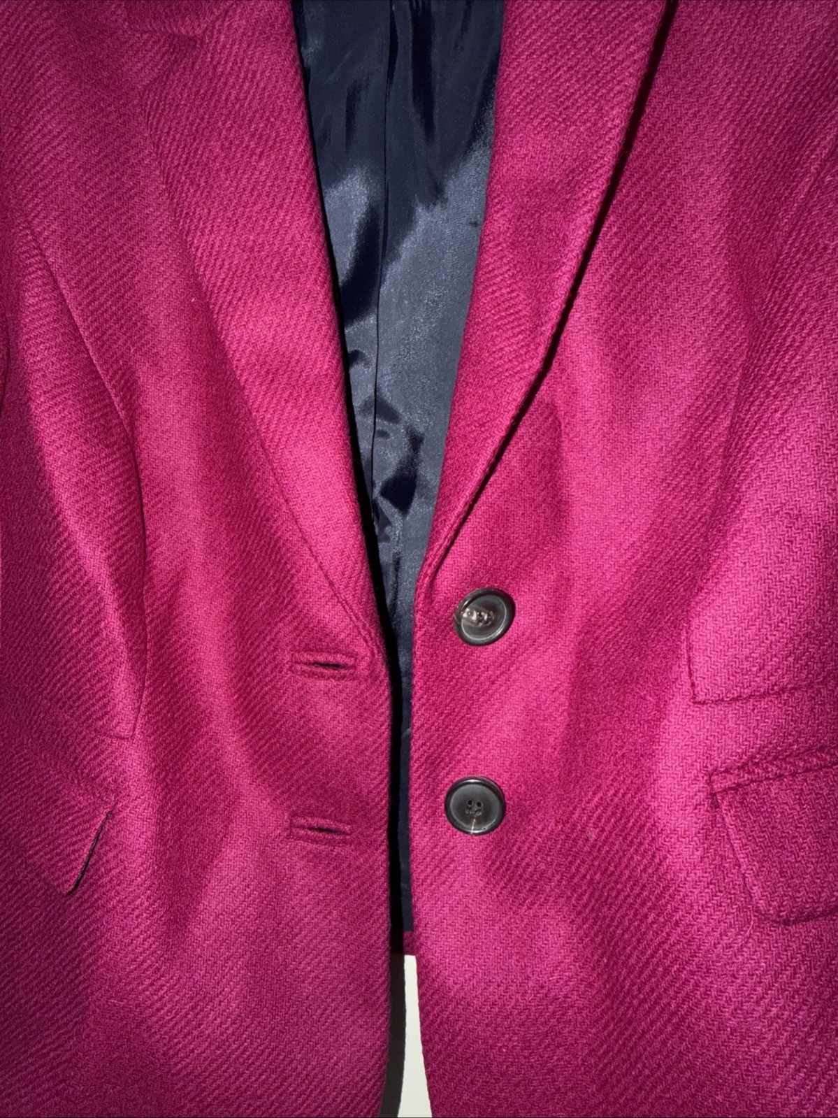 Hobbs Blake 100% Wool Jacket Blazer Bright Pink Size Uk 12 New Without Tags