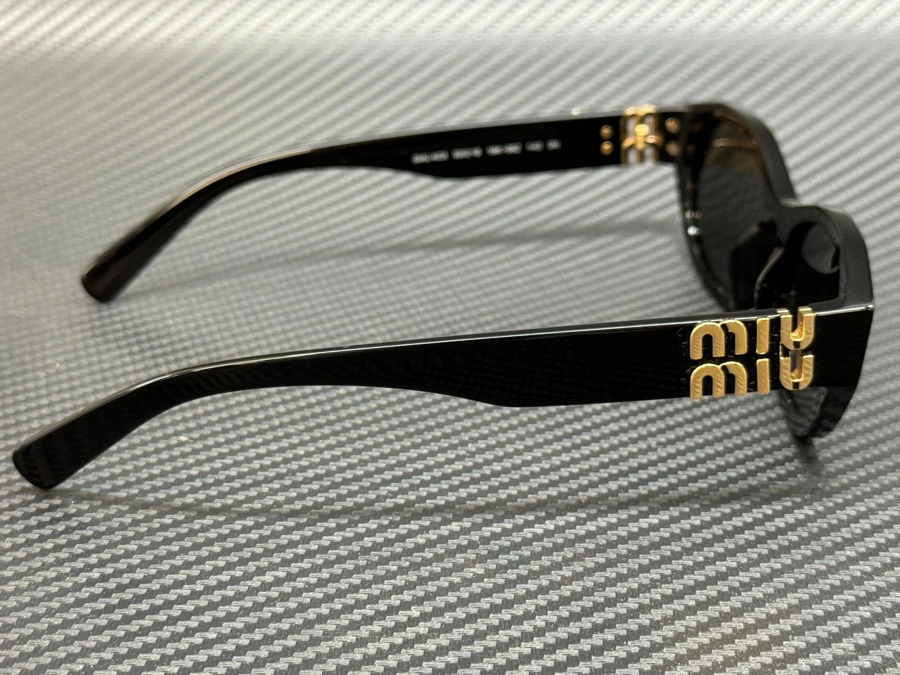 MIU MIU MU A03S 16K08Z Black Grey Women’s 53 mm Sunglasses