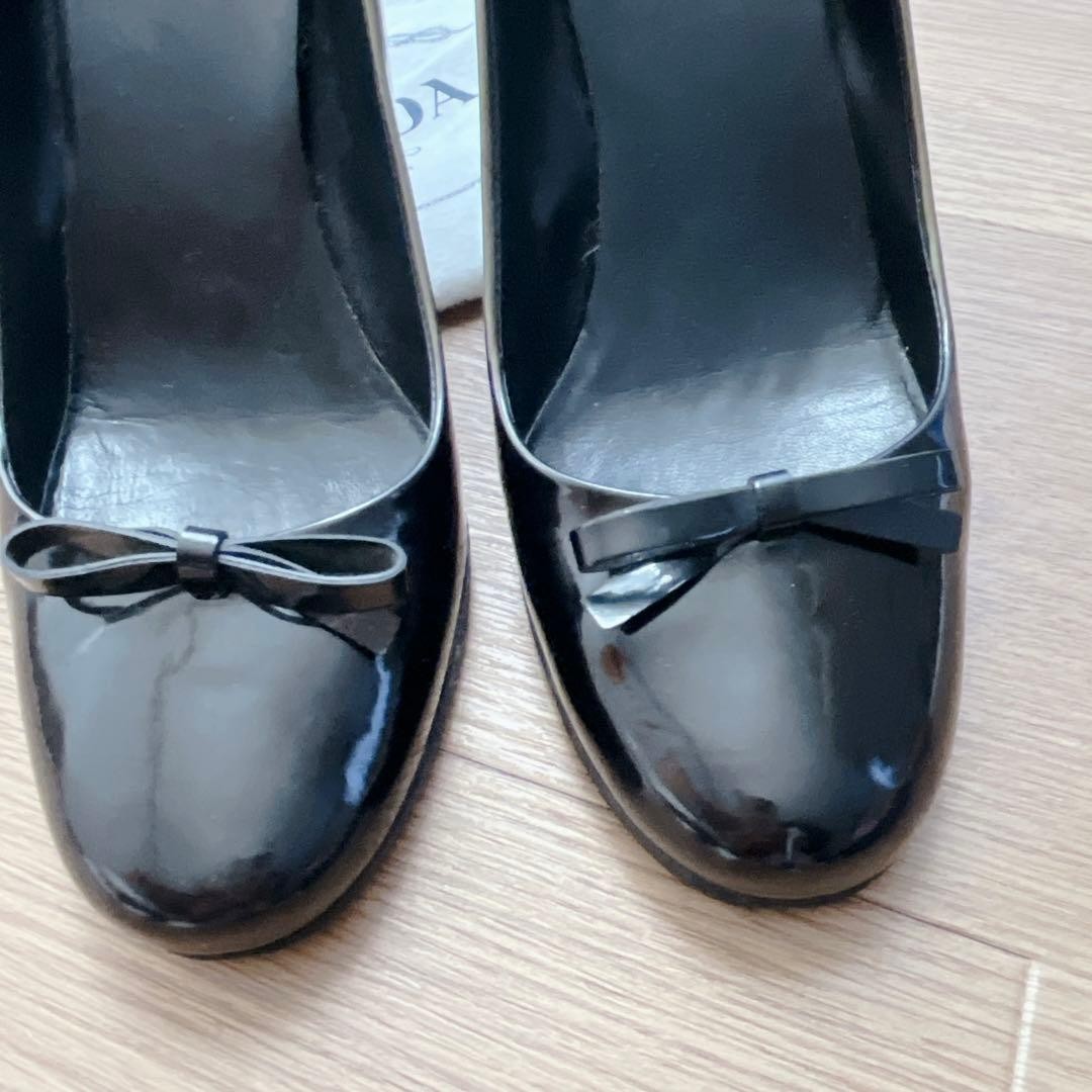 PRADA gradient pumps ribbon 6cm heel with scratches