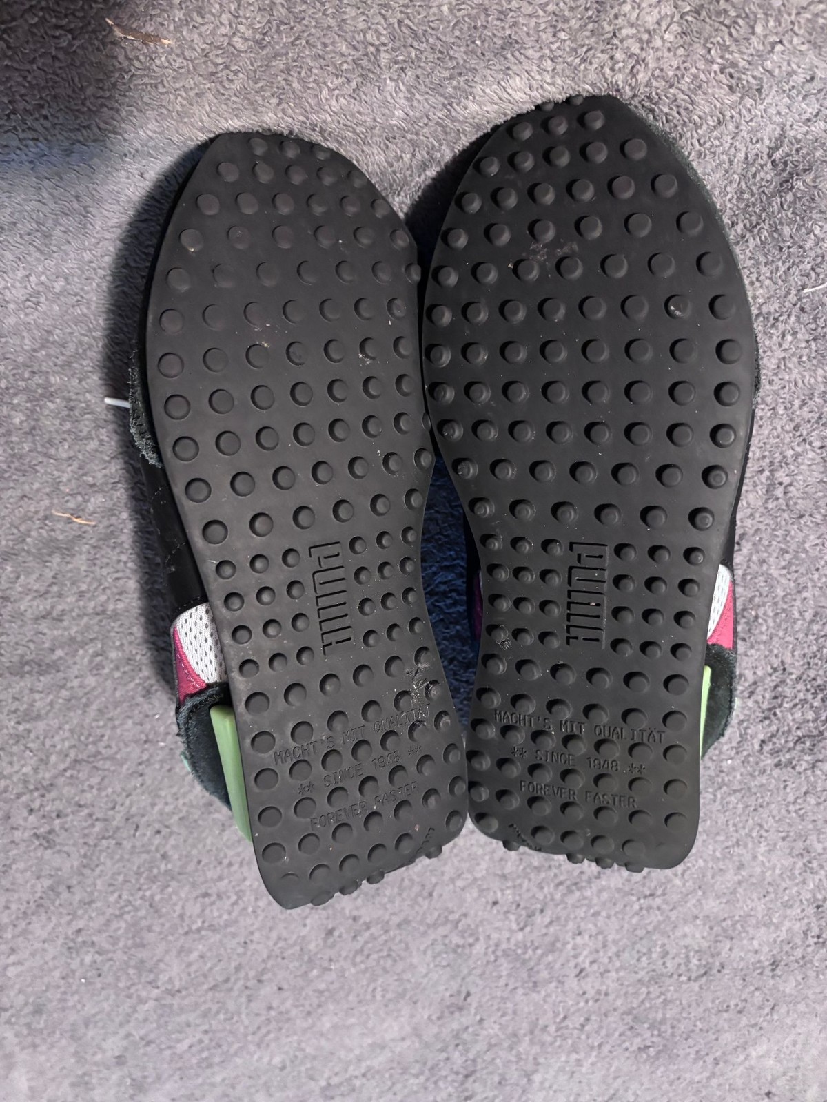 Puma Sneakers Womens Not Specified Pink Green Black Mesh Retro Casual Shoes