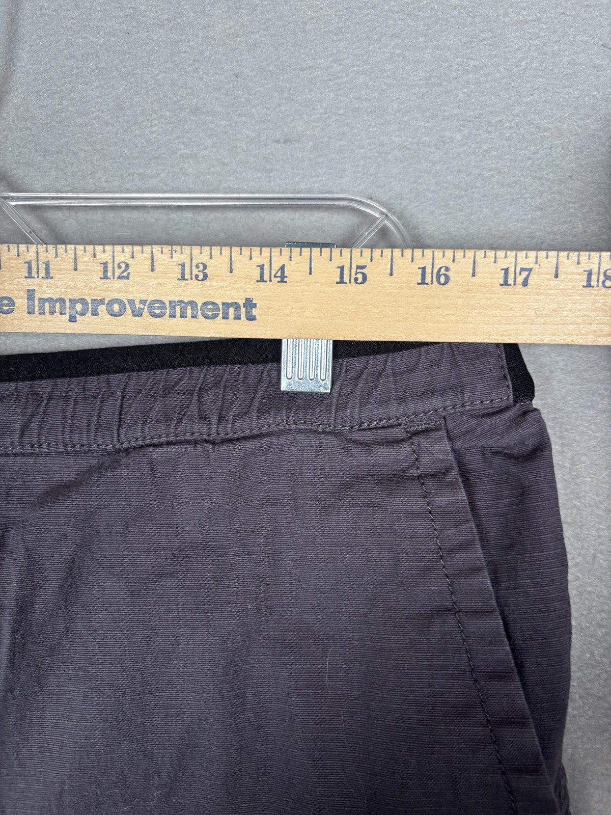 LEG3ND Discovery Shorts Mens Large Gray Ripstop Drawstring Casual Elastic Waist