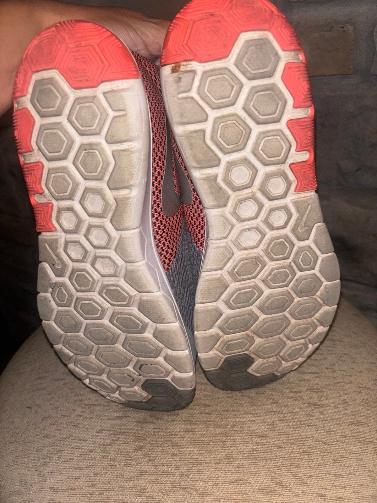Nike Flex Experience Womens Running Shoes Gray/Coral Sz 9.5