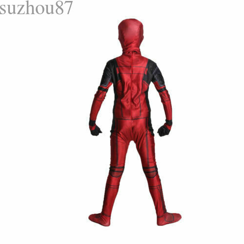 Deadpool Cosplay Costume Adult Kid Jumpsuit Halloween Marvel Zentai Bodysuits