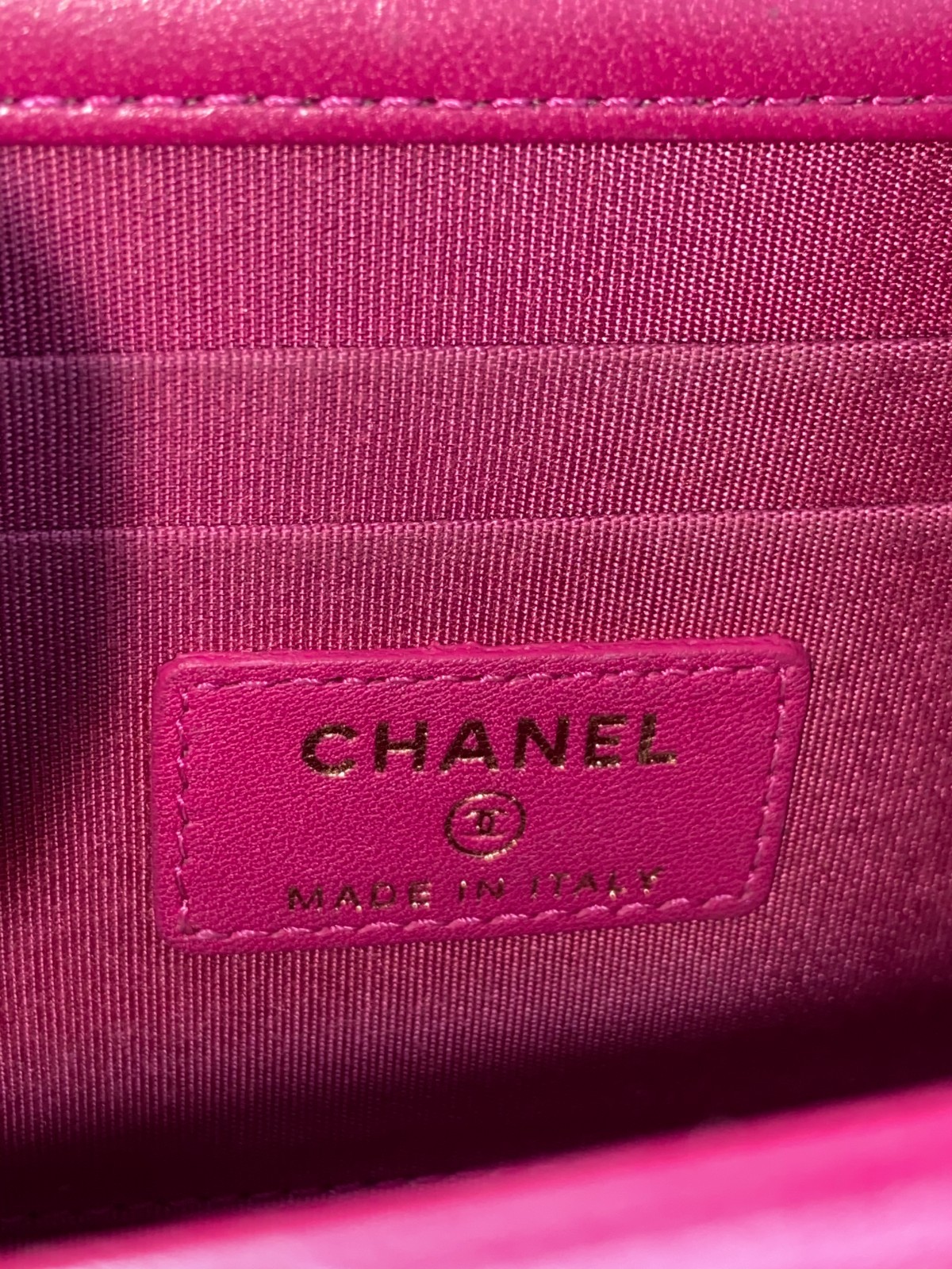 Chanel Trendy CC Mini Hot Pink Lambskin Gold Hardware Pre-Owned