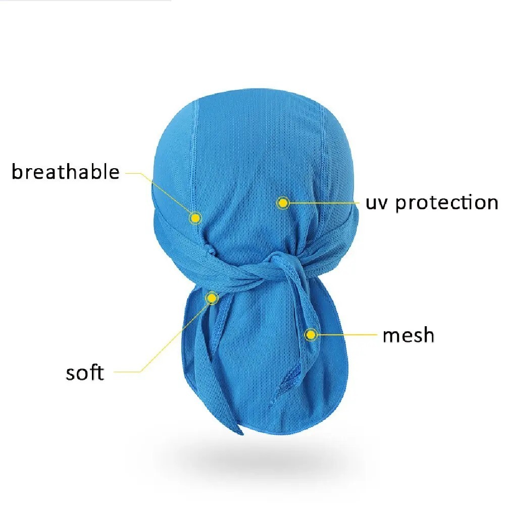 Motorcycle Wrap Biker Du Do Black Bandana Paisley Doo Rag Head Skull Cap Durag