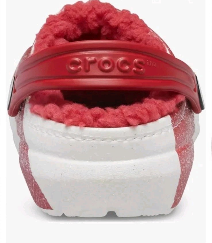 Crocs 209299-119 Classic Lined Holiday Clogs Unisex Kids Size C8 NEW WITH TAGS