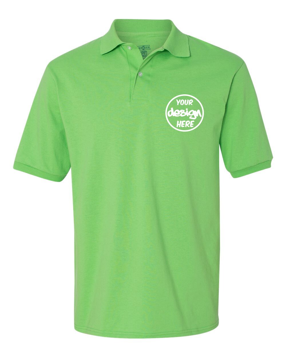 Ink Stitch Design Your Own Custom Logo Texts Stitching Men Jersey Polo Shirts