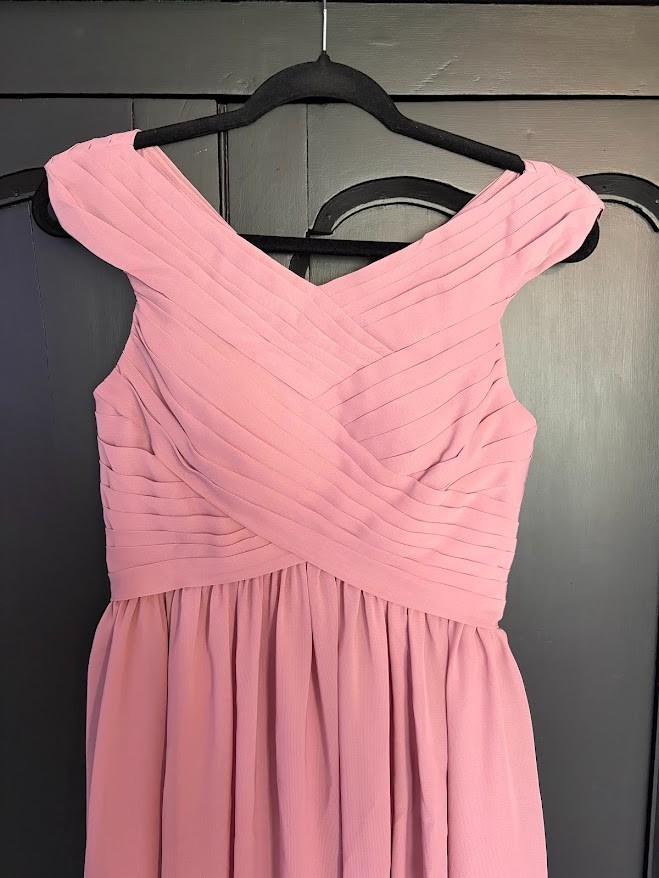 JJs House Mauve Long Formal Flowy Dress, Bridesmaid, Prom, Special Occasion.