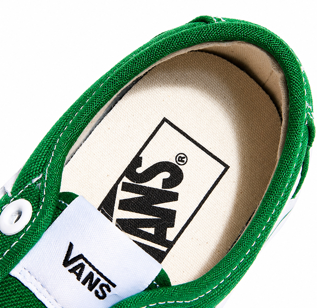 Vans Green White Low Top Sneakers Canvas Skate Shoes Unisex Casual Fashion