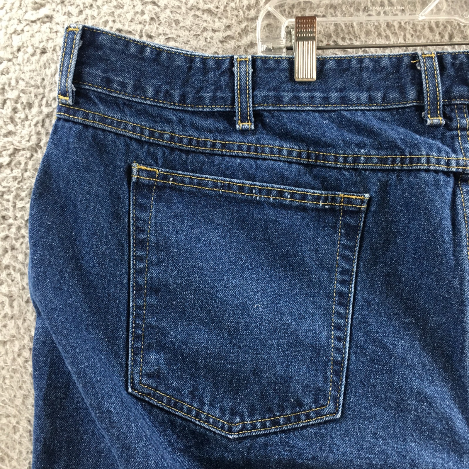 Cabelas Classic Fit Straight Jeans Mens 48/30 (actual 49×28) Blue Denim Mid Rise