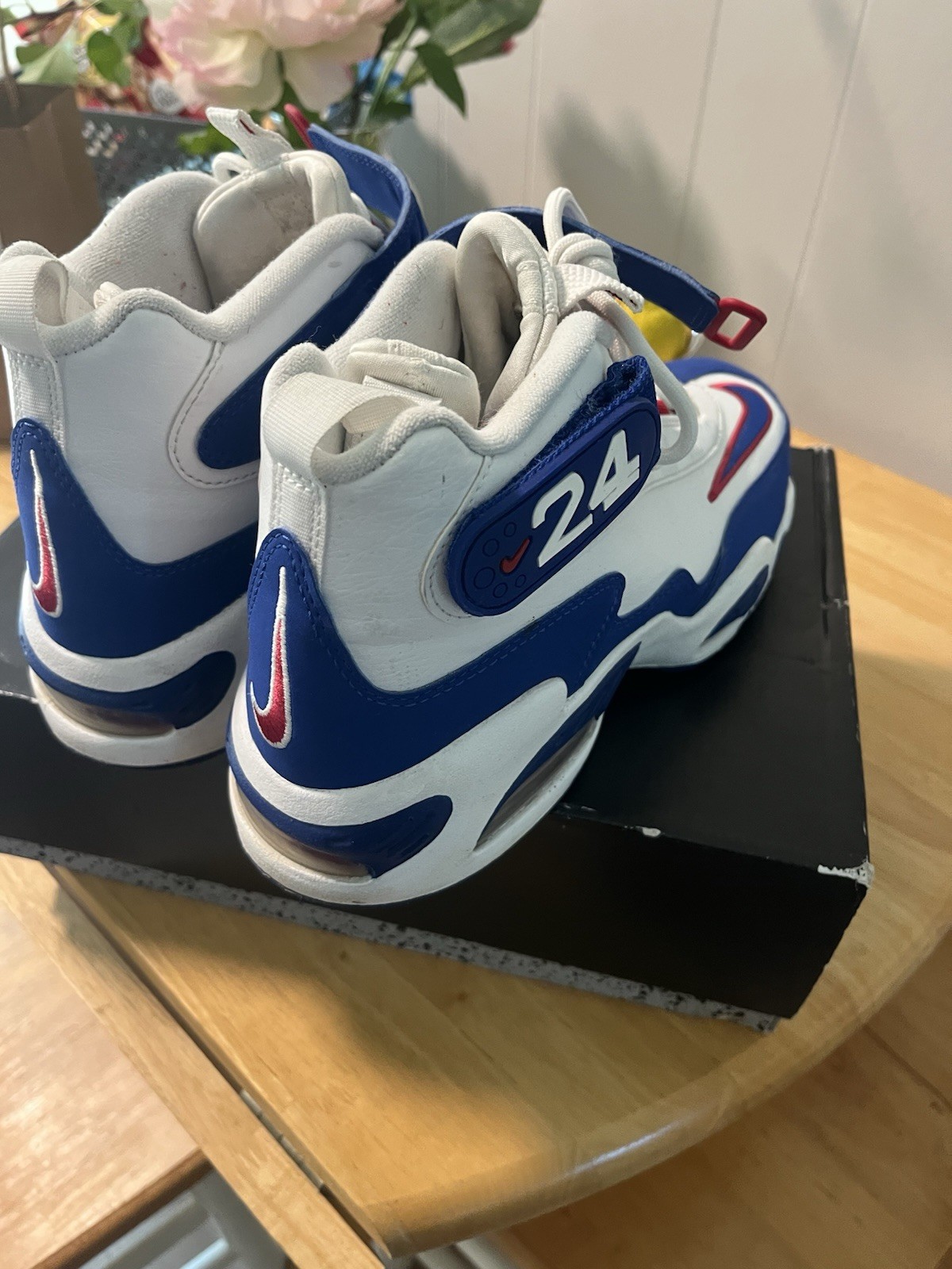 Nike Air Griffey Max 1 USA Mens 9 Royal White Blue Retro Sneakers DX3723-100