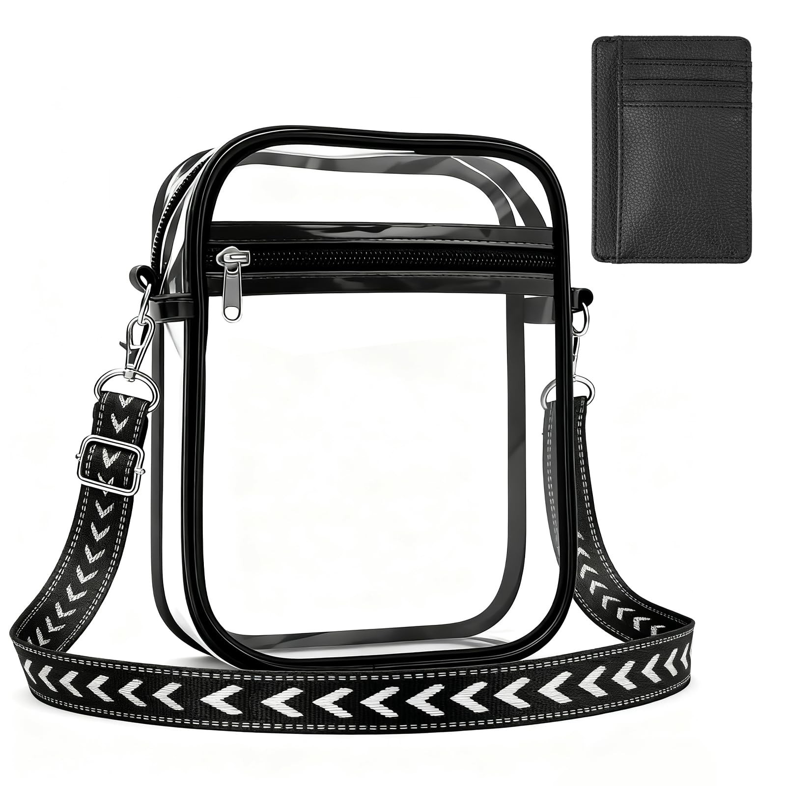 Clear Crossbody Purse Bag Stadium Approved Concert Sports Bag for Women