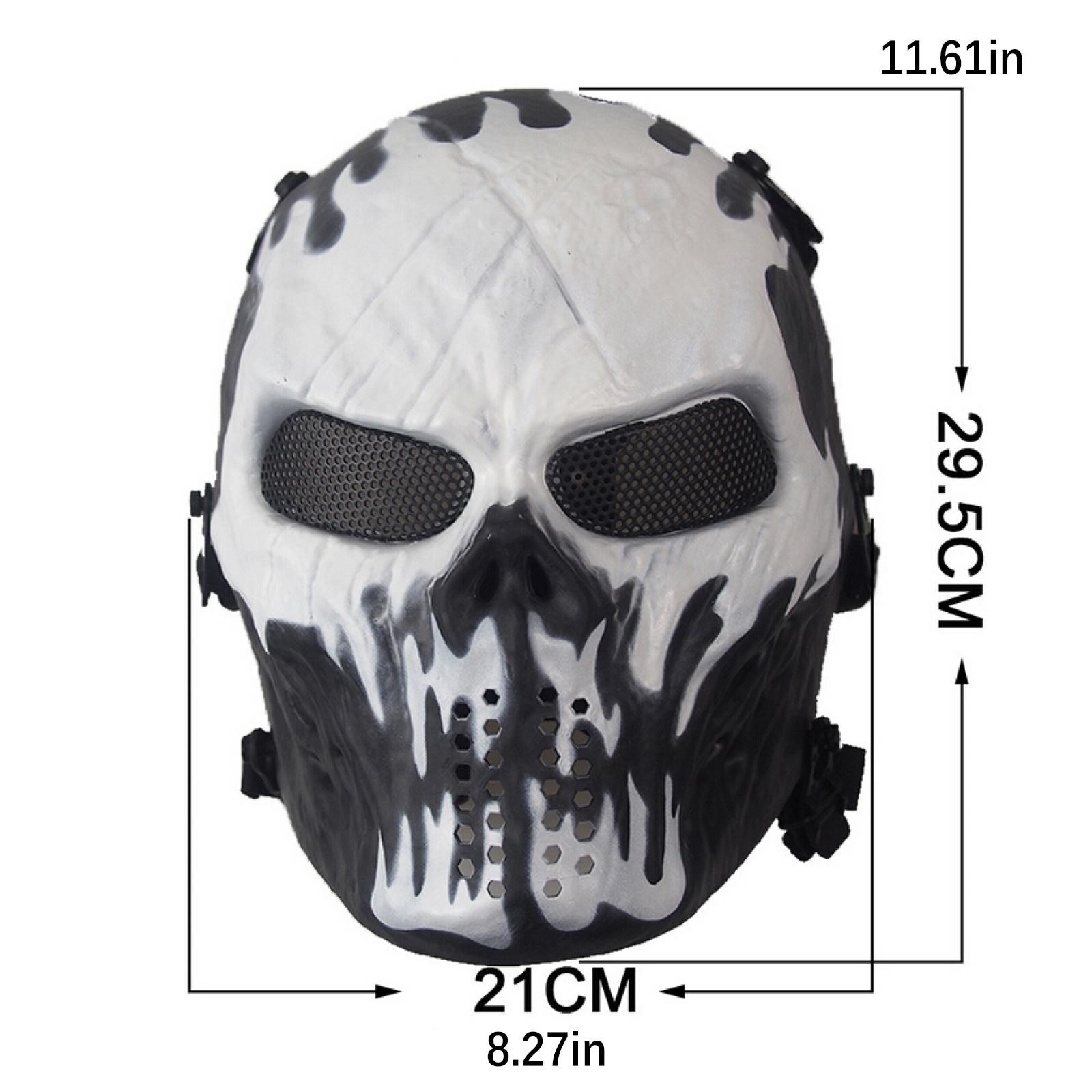 1Pack Airsoft Paintball Tactical Full Face Protection Skull Mask Skeleton Army k
