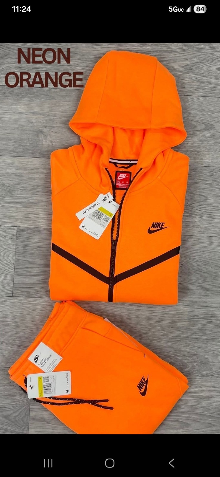 NIKE TECh Fleece Full Zip Up Tracksuit Hoodie & Pants
