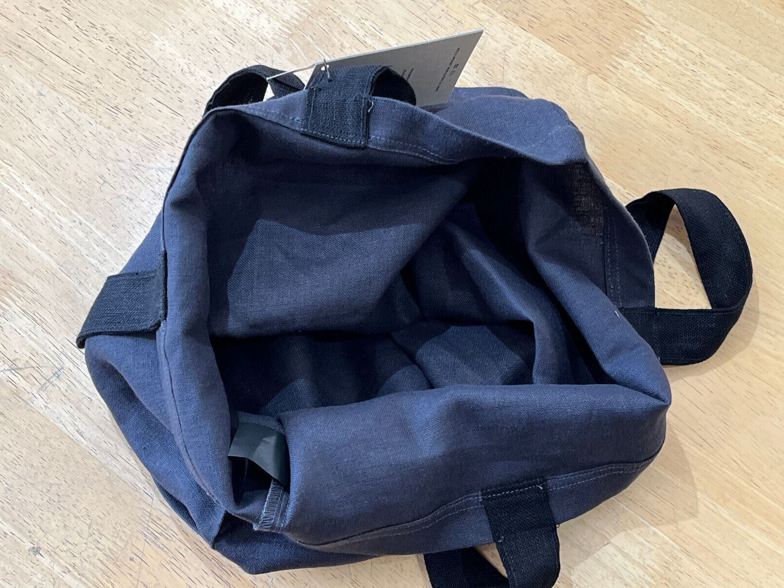Petite-Mains Black LINEN Tote Shopper Bag – NANY Eco & Moi – 15″ x 16″