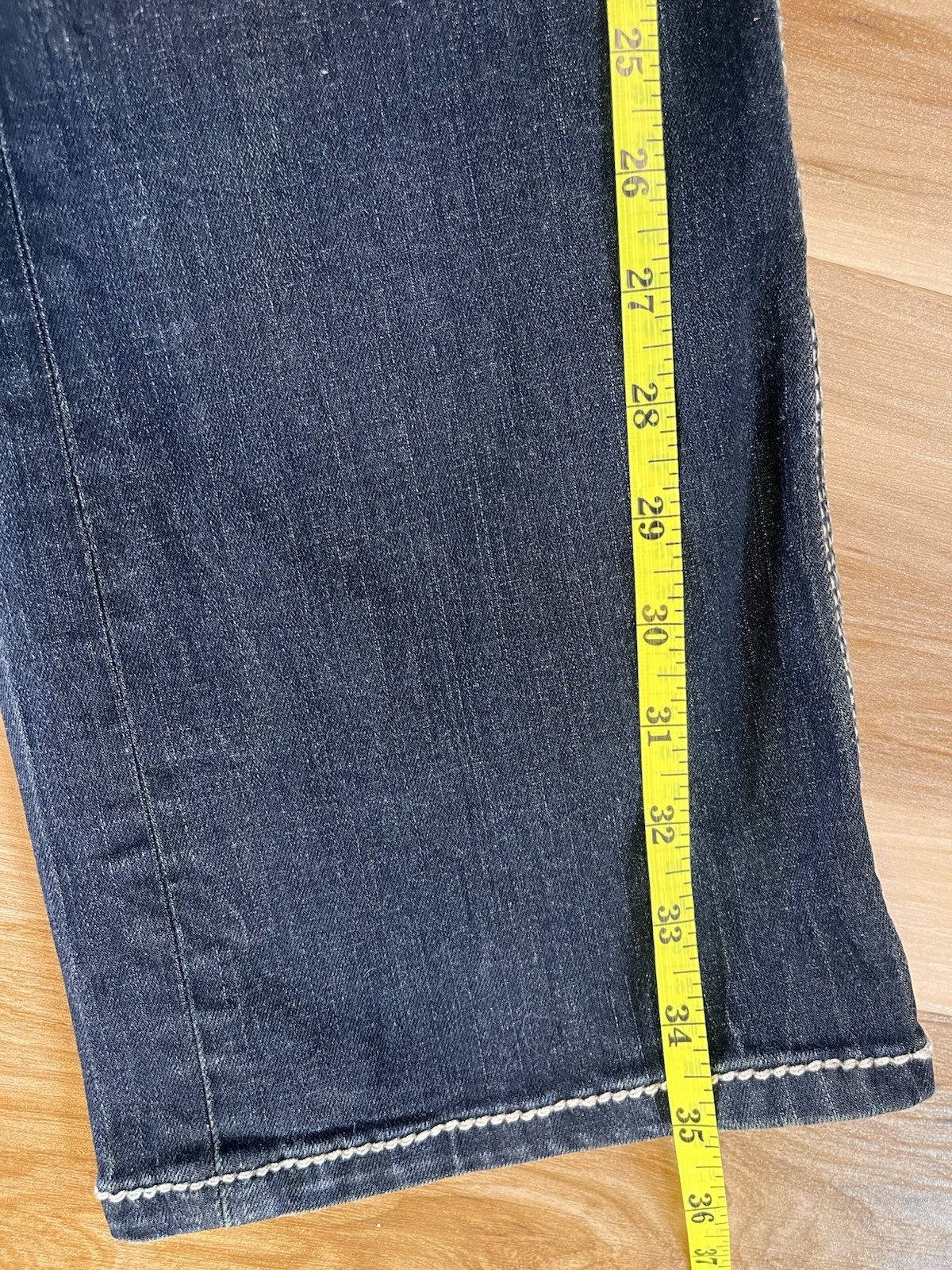 Buckle Black Fit No 3 Bootcut Men’s 32×34 Low Rise Slim Fit Jeans Embroidered
