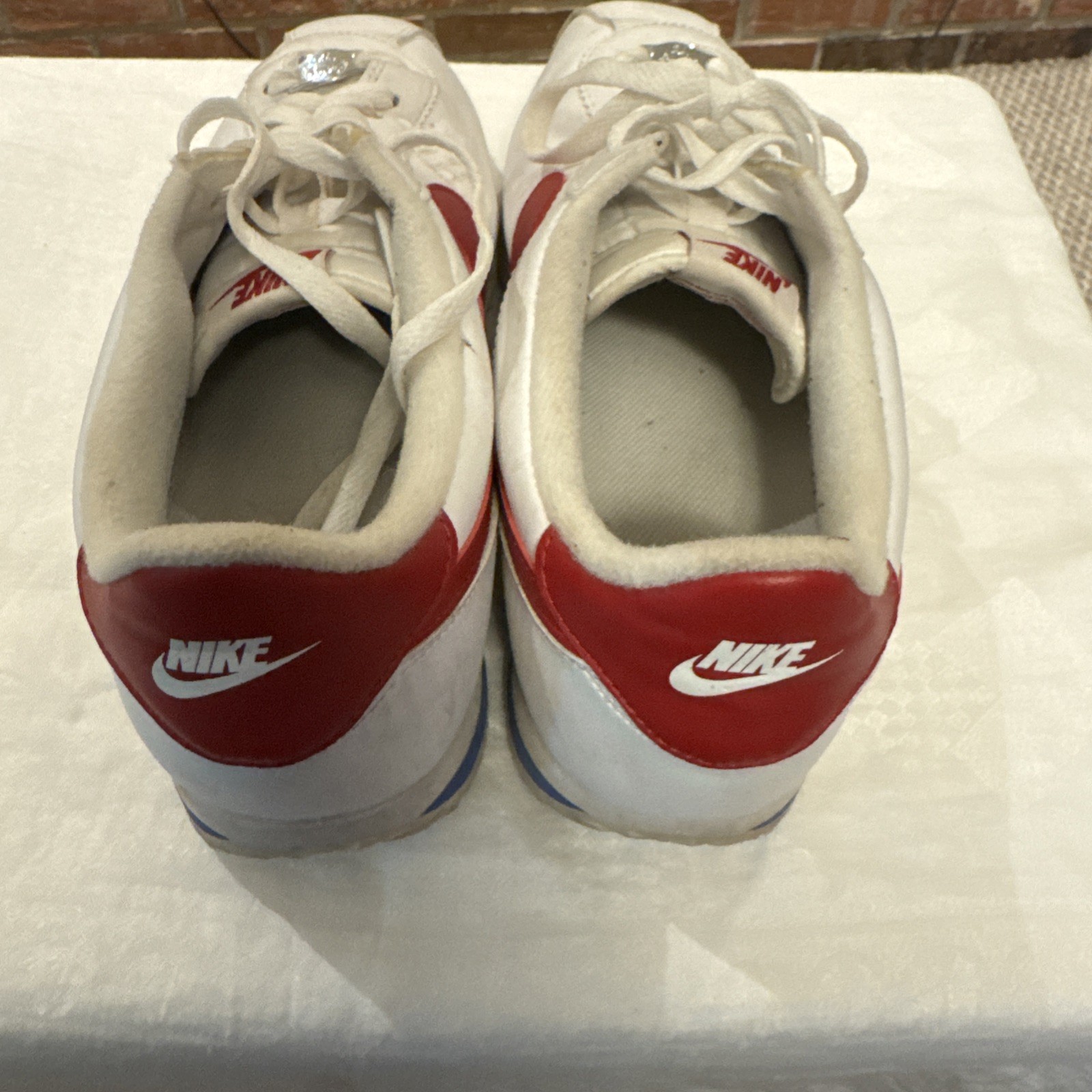Nike Cortez Basic Leather OG Forrest Gump Mens White Size 10 Shoes 882254-164