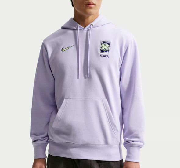 Nike Korea Club French Terry Pullover Hoodie Purple Lime Asian Size IQ8285-567