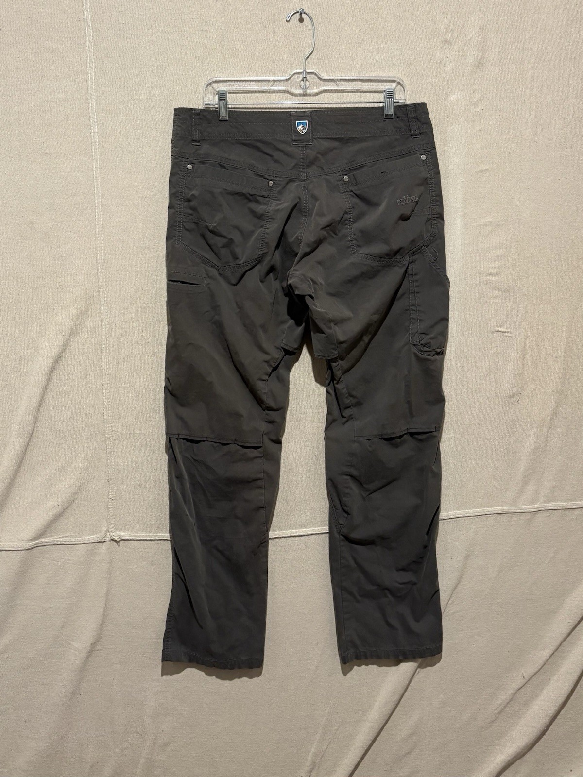 Kuhl Konfidant Air Pants Mens 34×32 Gray Distressed Outdoors Hiking 5098