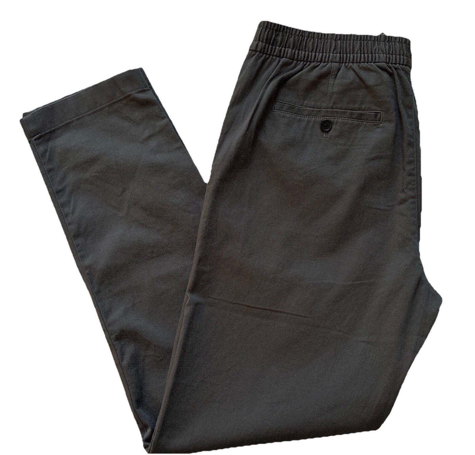 Tommy Hilfiger Men’s THFlex Elasticized Waist Relaxed Straight Pants – Gray