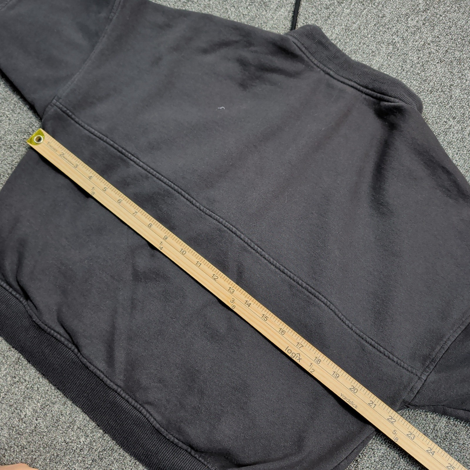 Avia Modern Quarter Zip Pullover L 12-14 Black Paneled Boxy Athleisure Gorpcore