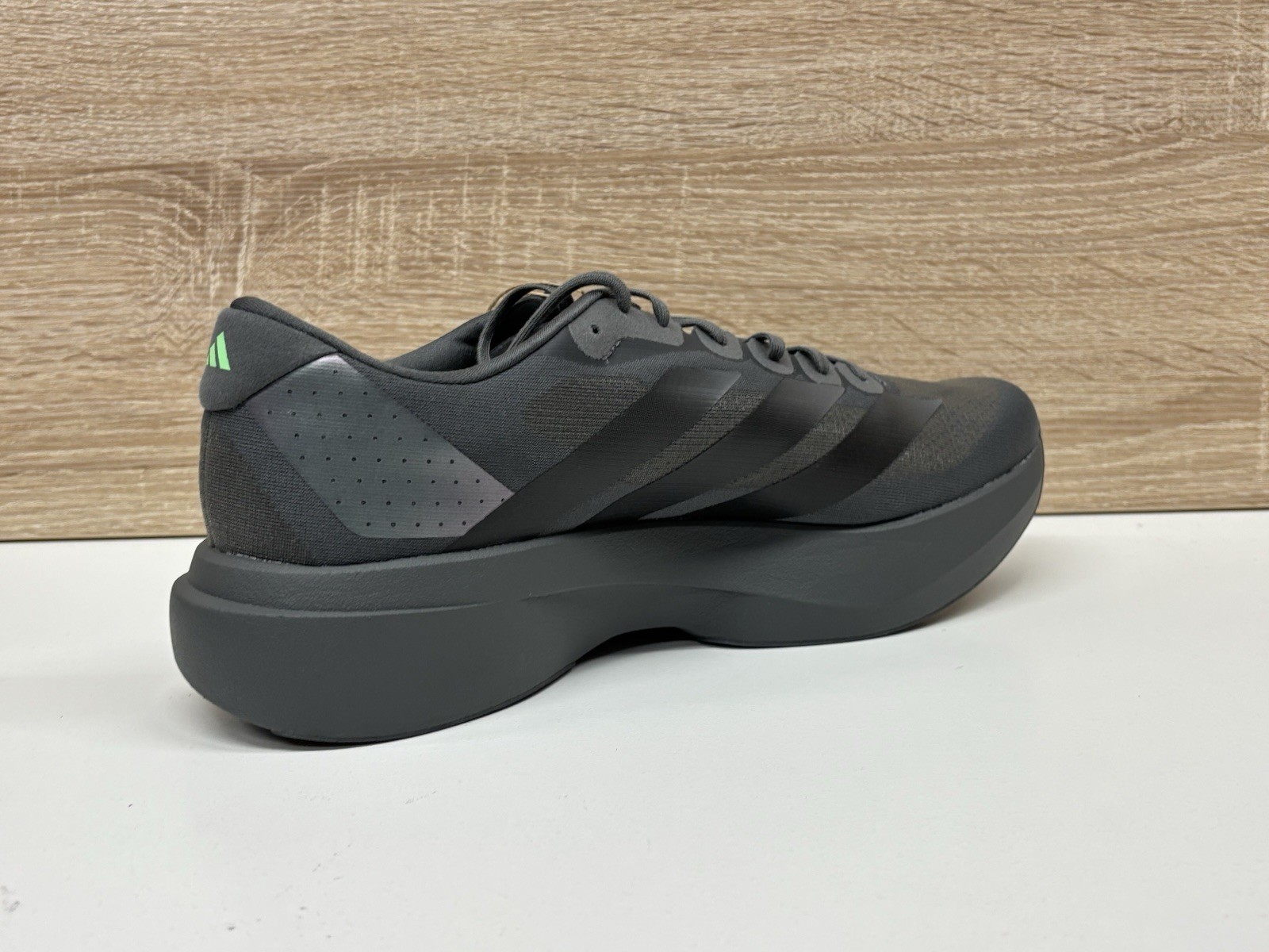 Adidas Adizero Evo SL “Grey Five” Black Lime Size-10.5 Mens (KJ1364) New