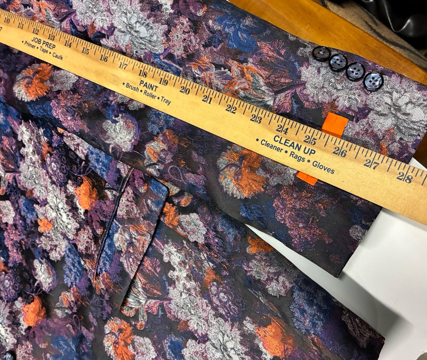 TALLIA x Lansky Bros Shawl Lapel Blazer 52XLMen Multicolor Floral Print 1-Button
