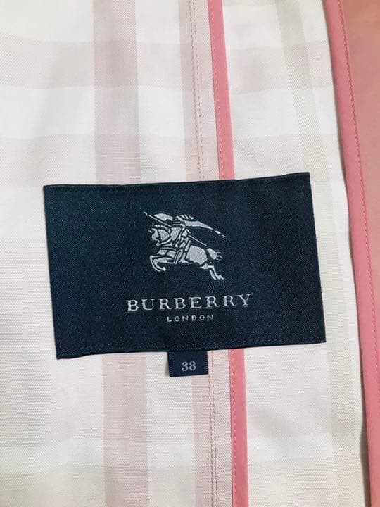 Excellent Condition Burberry London Trench Coat Pink