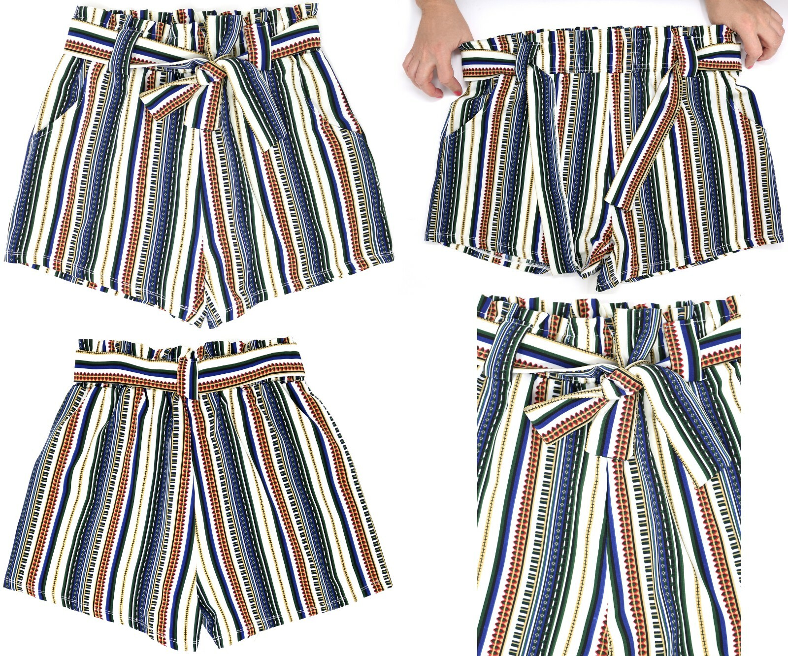 Women’s Casual Elastic Waist Basic Summer Shorts with Pockets