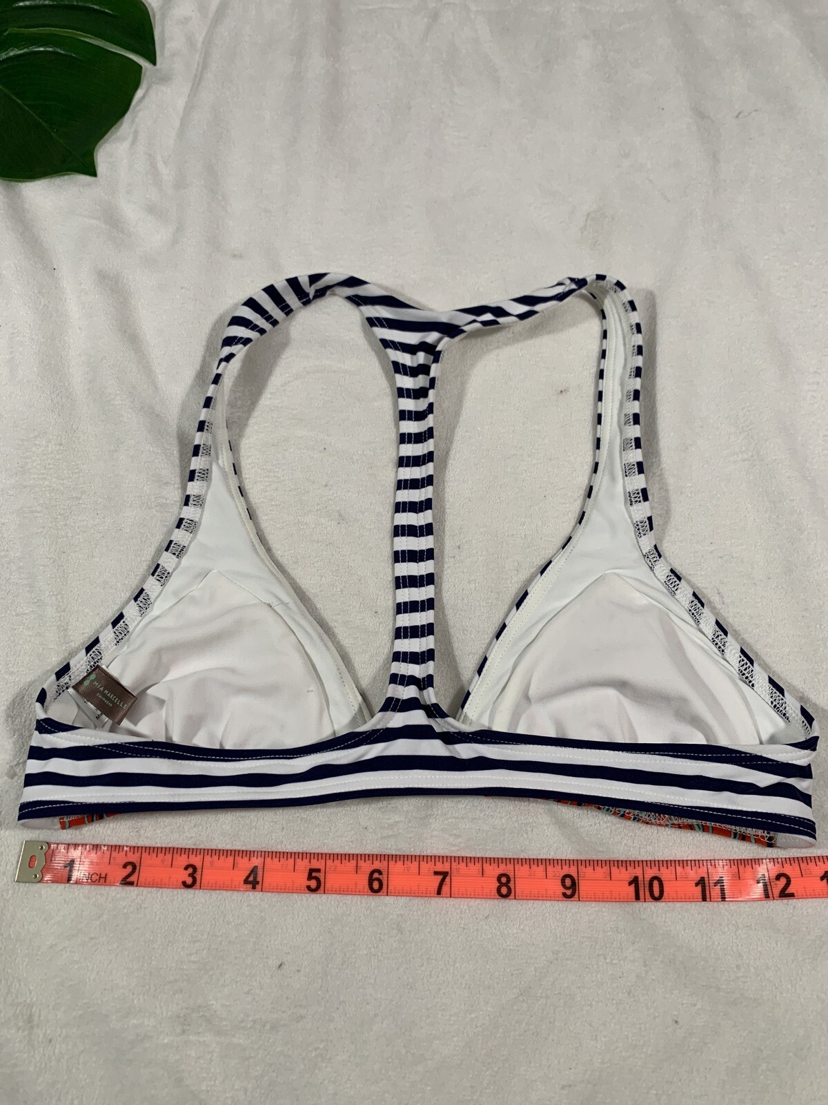 NEW $85 Mia Marcelle[ XS ] Michon Combo Print Bikini Top #P238