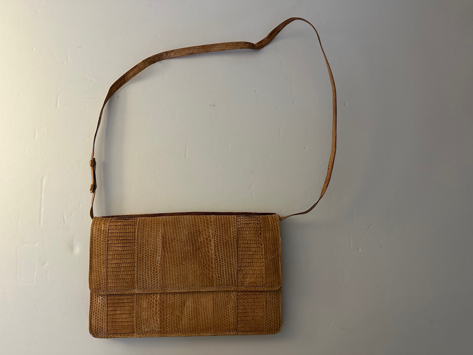SALDANA real LIZARD skin purse shoulder bag 10.75 x 6.75 x 3