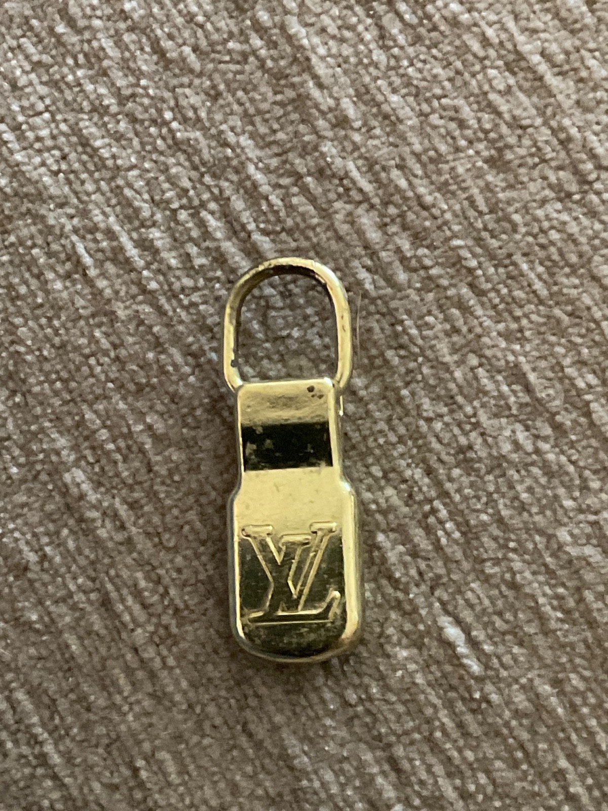 Louis Vuitton Metal Brass Zipper Pull Vintage Repair Reuse Replace Crafts