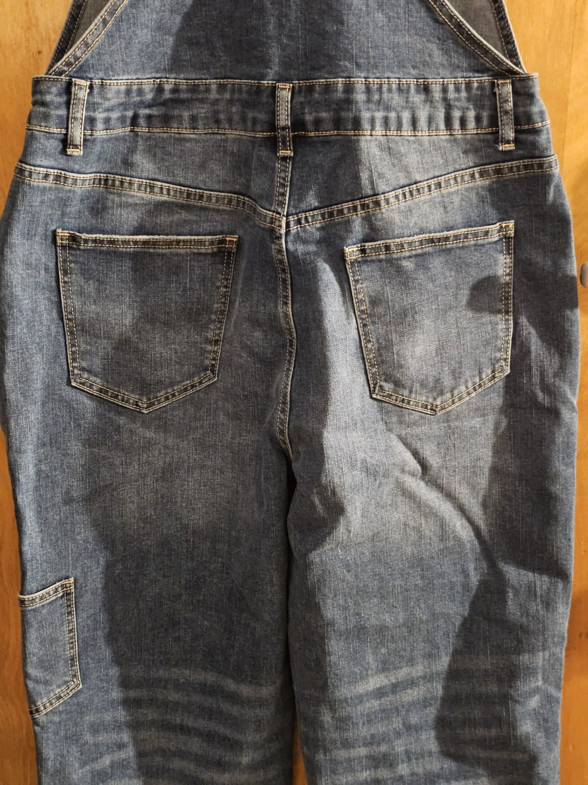 NWT Womens Flamingals #80498 Blue Jeans Overalls Size XL