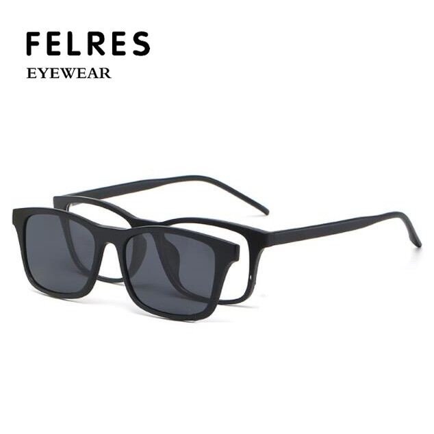 5 in 1 Magnetic Clip-on Reading Glasses For Men Women Polarized Sunglasses New