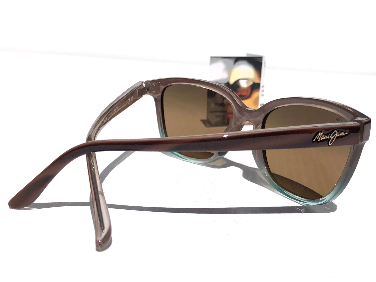 NEW Maui Jim HONI Sandstone & Blue POLARIZED HCL Bronze GLASS Sunglass HS758-22B