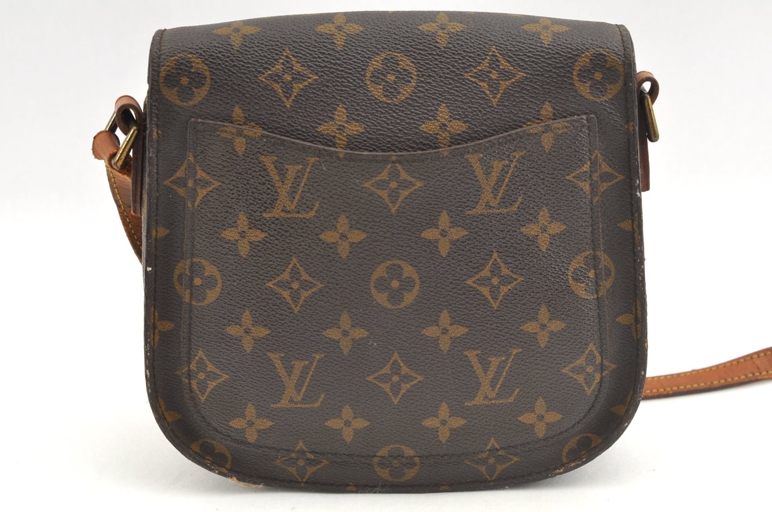 Authentic Louis Vuitton Monogram Saint Cloud MM M51243 Shoulder Cross Bag AC214