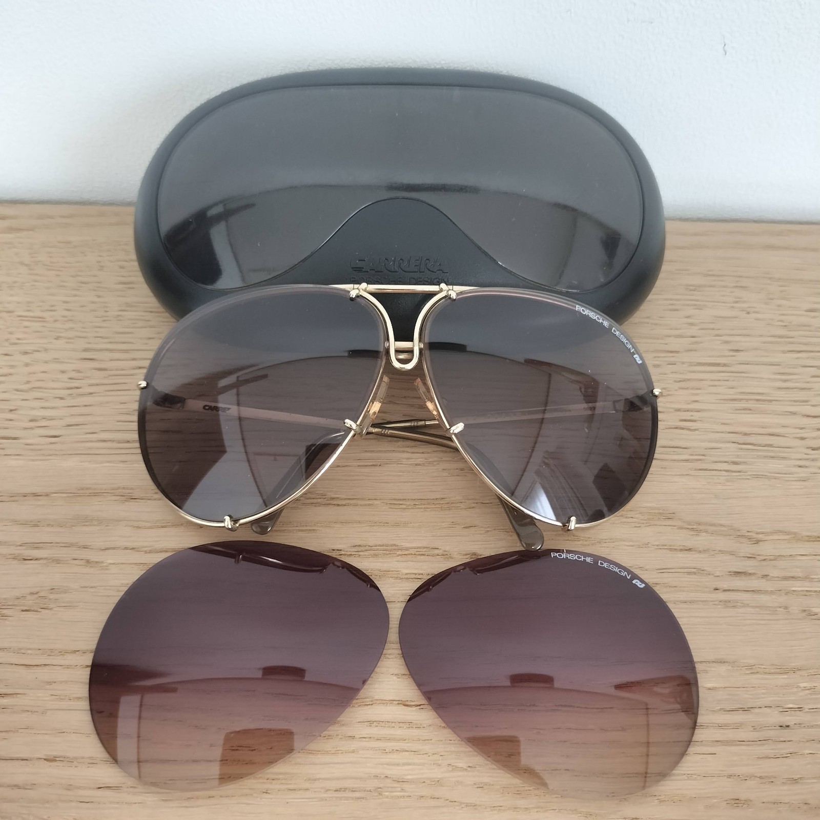 CARRERA PORSCHE Design sunglasses Vintage Teardrop 5623 Small 120mm Gold Case