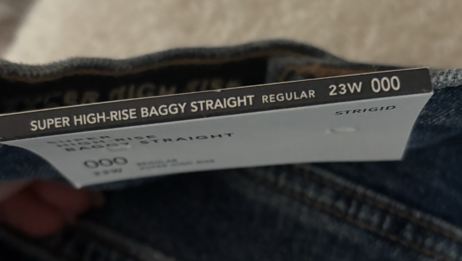 American Eagle Strigid High-Rise Baggy Straight Jeans Blue Denim Women
