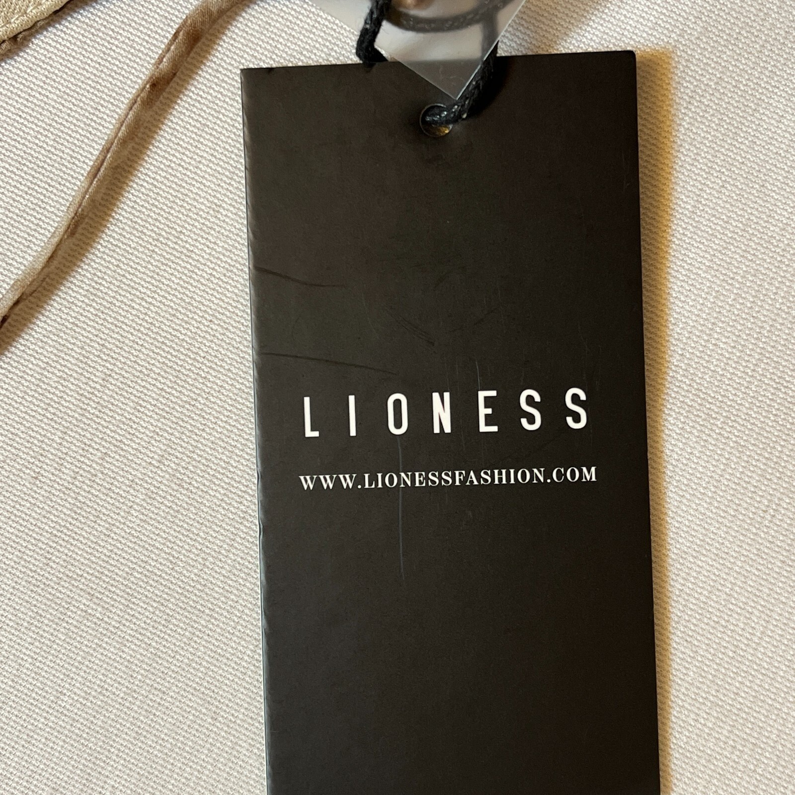 Lioness Under the Same Sun Womens M Animal Print Mini Scrunch Ruffle Dress NWT
