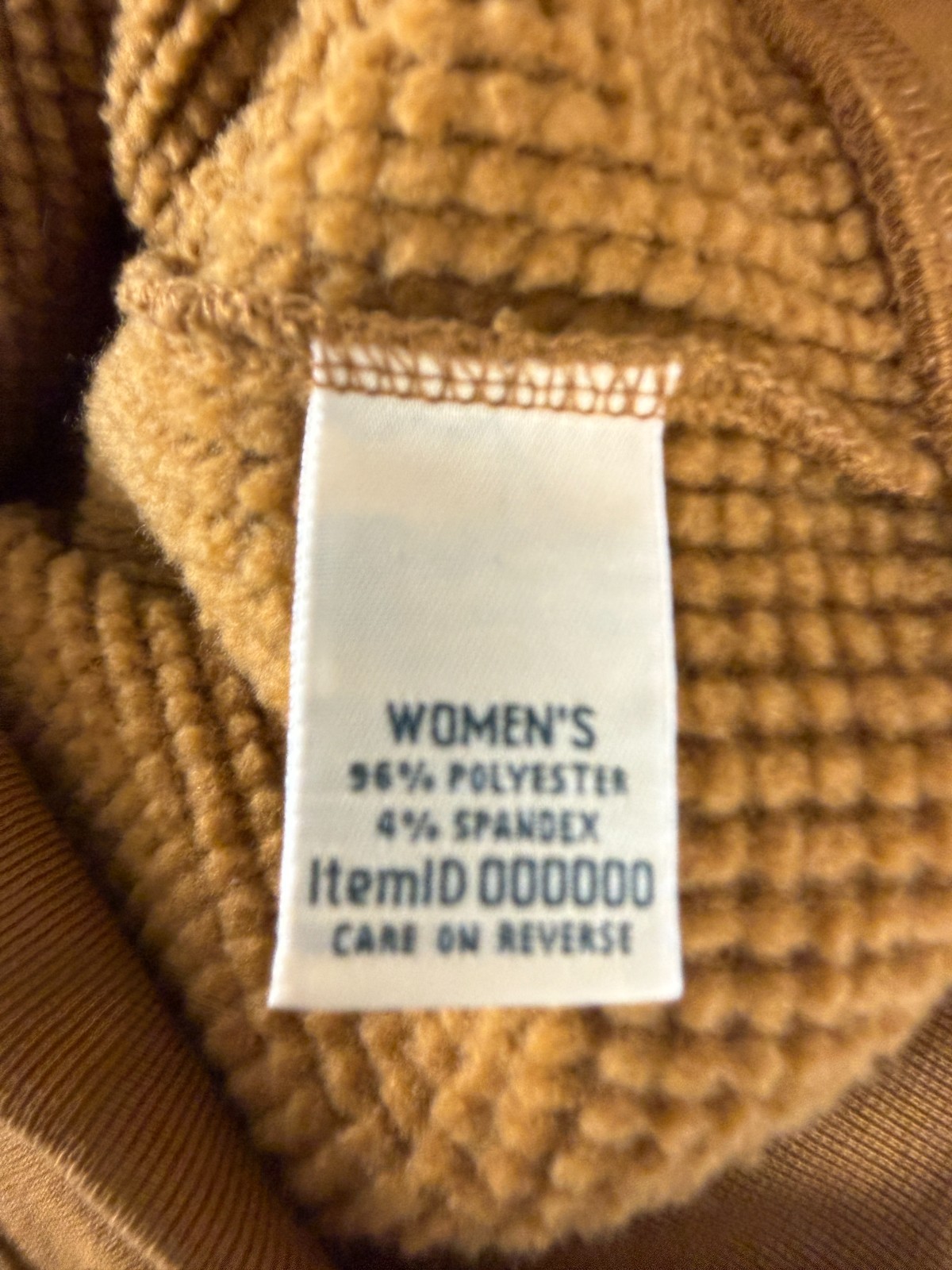 LL Bean Size S Athleisure Textured Drawstring Hooded Jacket Brown Long Sleeve