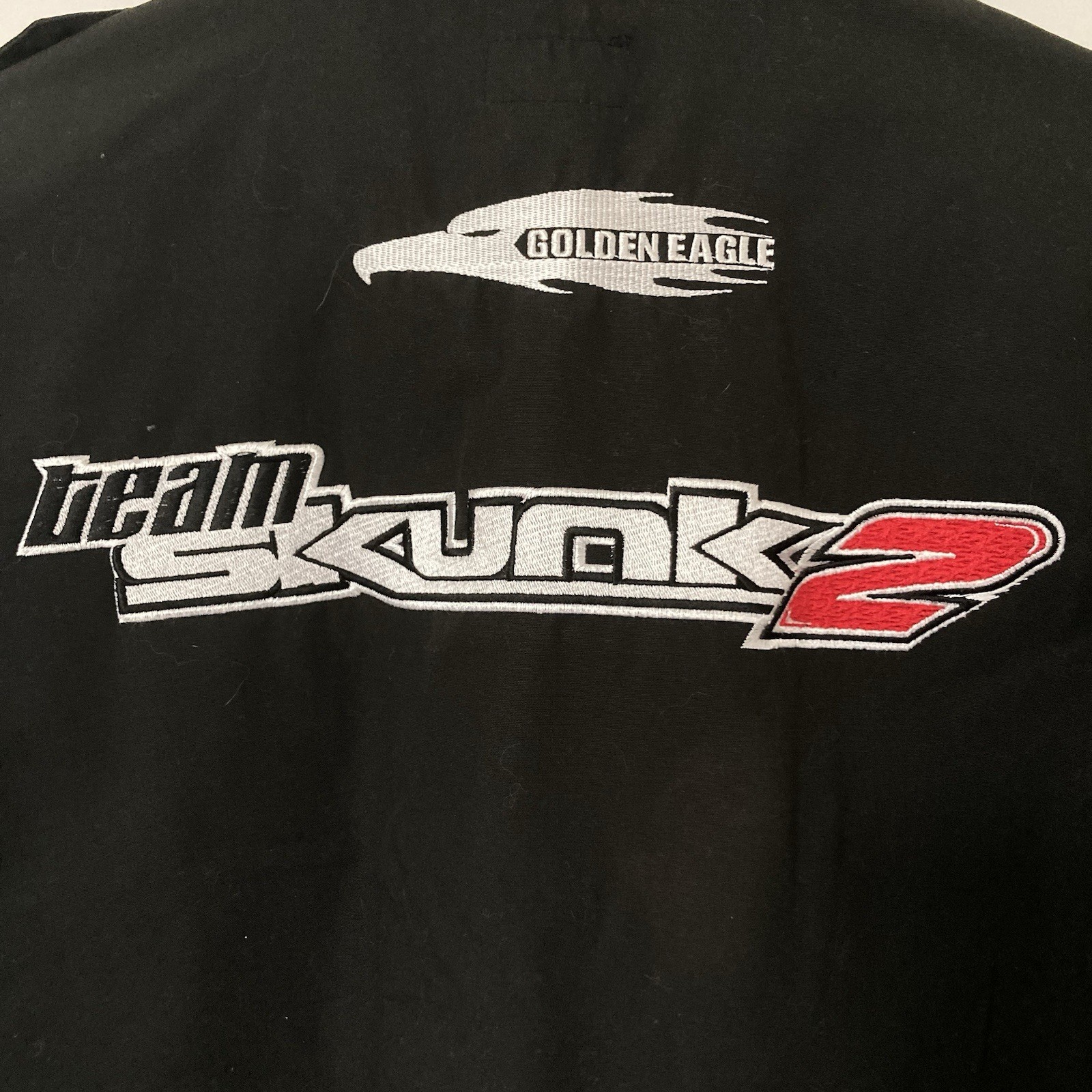 Vintage Motowear Team Skunk2 Racing Men’s Black Button Down Graphic Shirt Sz XXL