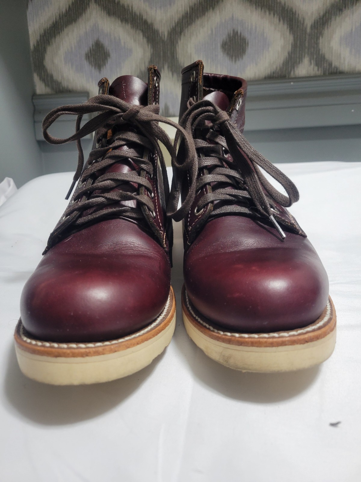 Chippewa Original Boots 6″ Cordovan Red Leather Mens 8.5 1901M16 Service USA