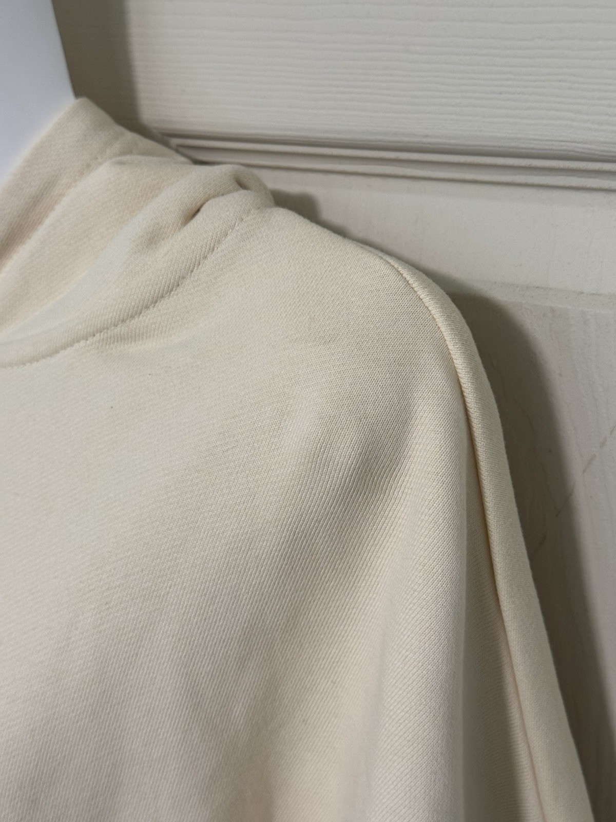 WOLFpak Cream Zip Up Hoodie Medium Oversized WFPK Never Average