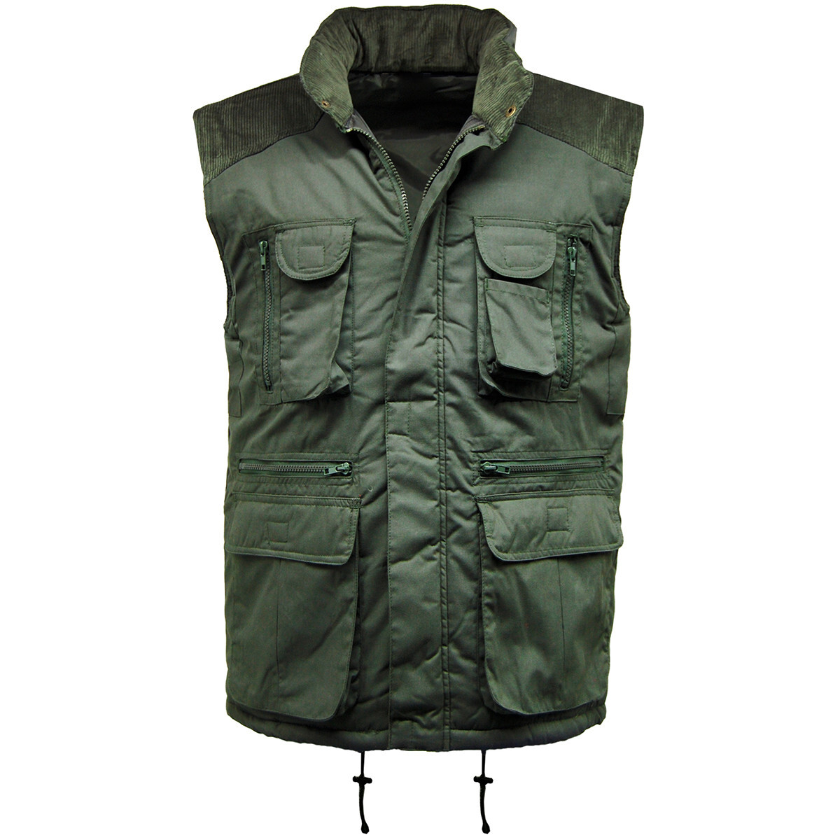Men’s Multi Pocket Lined Padded Gilet | Quilted Bodywarmer | Utility Waistcoat